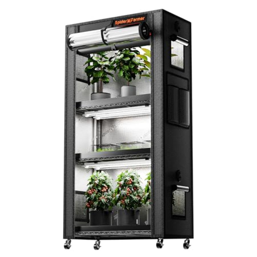 2026 4-Tier Plant Stand with Grow Lights and 6Pcs 2ft Full Spectrum LED Lamps Greenhouse Grow Tent for Veg Seed Starting 28Lx14 чорний
2026 4-Tier Plant Stand with Grow Lights and 6Pcs 2ft Full Spectrum LED Lamps Greenhouse Grow Tent for Veg Seed Starting 28Lx14 чорний
