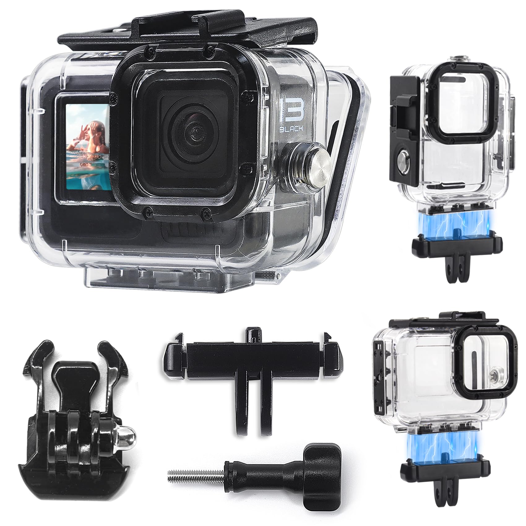 FitStill Underwater Waterproof Housing Metal Quick Magnetic Connect Release Mount Adapter with Cold Shoe Compatible with Go Pro Hero Black Accessory
FitStill Underwater Waterproof Housing Metal Quick Magnetic Connect Release Mount Adapter with Cold Shoe Compatible with Go Pro Hero Black Accessory
