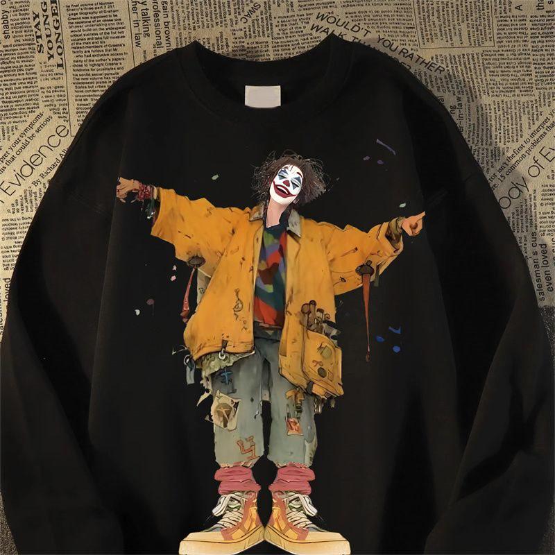 Унисекс хлопковый свитшот с круглым вырезом и принтом Джокера - Тяжелый, Свободный крой для осени/зимы XL
Унисекс хлопковый свитшот с круглым вырезом и принтом Джокера - Тяжелый, Свободный крой для осени/зимы XL