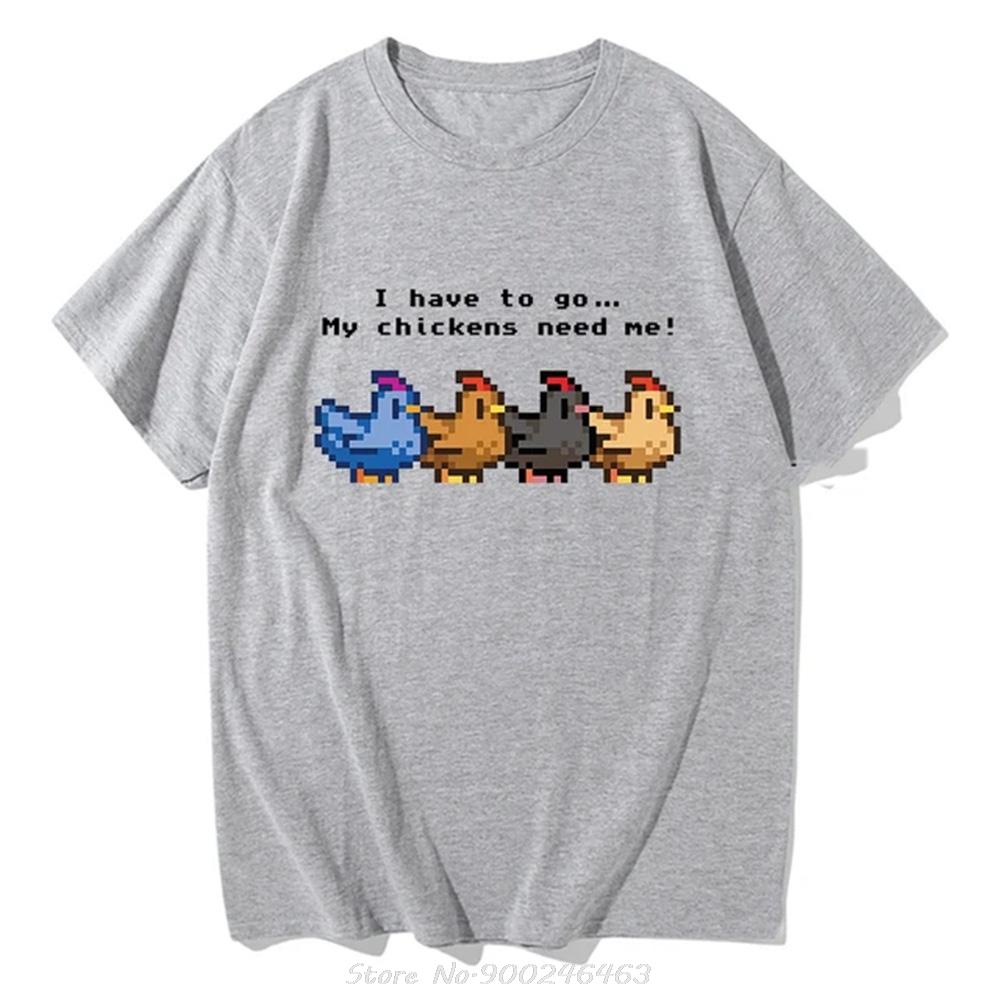 Stardew Valley I Have To Go My Chickens Need Me T-shirt Men/Women Clothing Harajuku T Shirt Unisex Tops Summer Fashion Tshirt M
Stardew Valley I Have To Go My Chickens Need Me T-shirt Men/Women Clothing Harajuku T Shirt Unisex Tops Summer Fashion Tshirt M