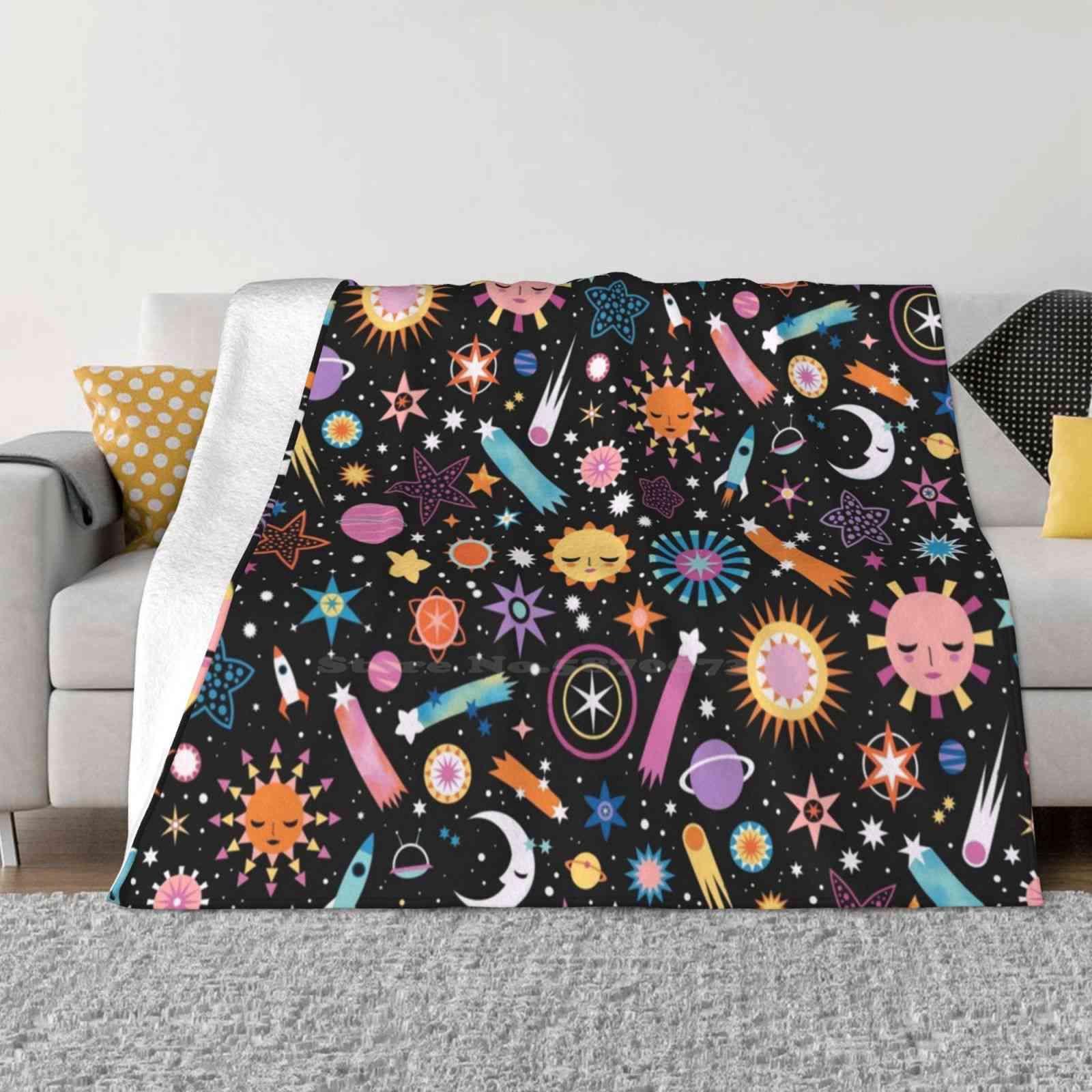Friendly Galaxy Soft Warm Blanket Sofa/Bed/Travel Love Gifts Galaxy Stars Moon Sun Rocket Spaceship Planets Retro Futurism Mid 30x40in
Friendly Galaxy Soft Warm Blanket Sofa/Bed/Travel Love Gifts Galaxy Stars Moon Sun Rocket Spaceship Planets Retro Futurism Mid 30x40in