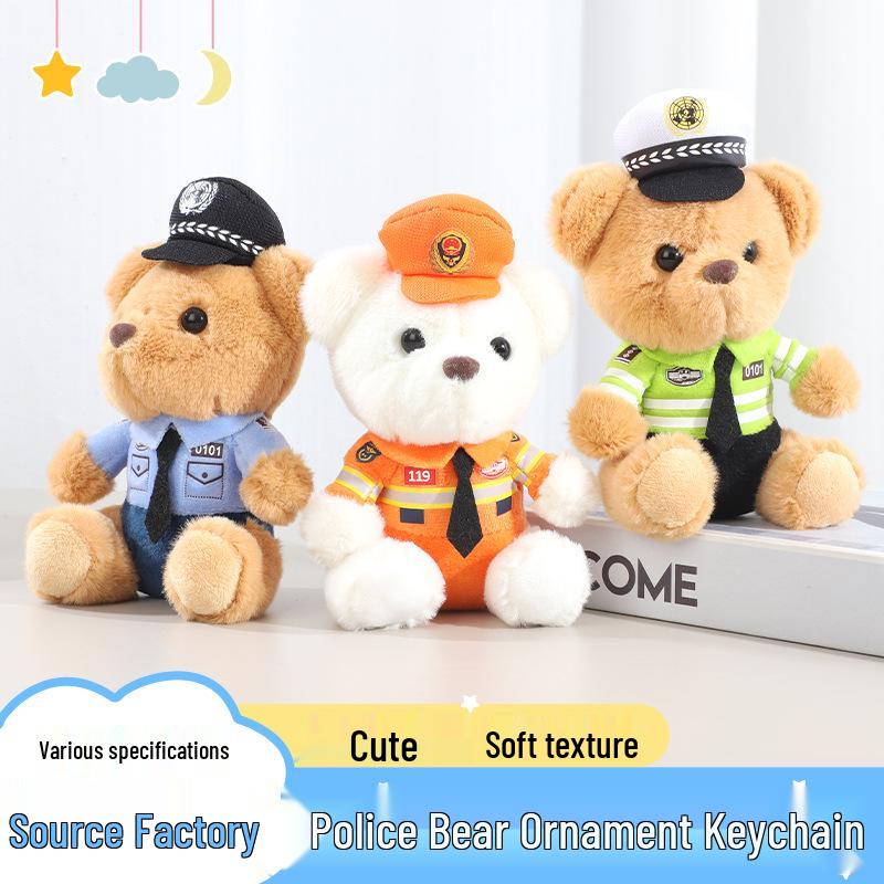 Police Bear Plush Keychain - Online Celebrity Traffic Police Bear Pendant Doll Bag Charm 15cm
Police Bear Plush Keychain - Online Celebrity Traffic Police Bear Pendant Doll Bag Charm 15cm