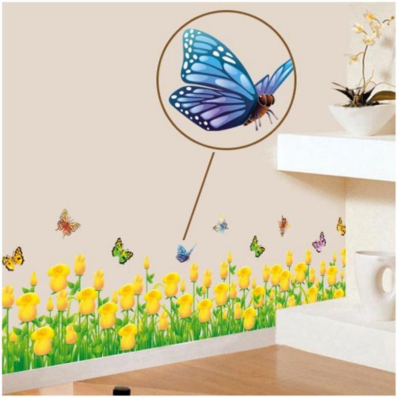 AY7025A yellow tulip skirting board bedroom living room bathroom children s room children s fun cute background wall stickers 50*70
AY7025A yellow tulip skirting board bedroom living room bathroom children s room children s fun cute background wall stickers 50*70