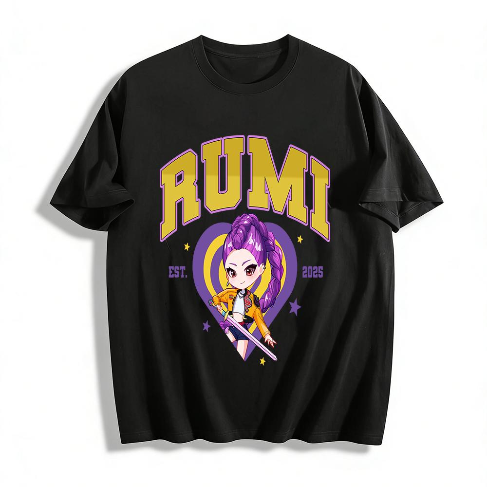 Cool Purple-haired Girl RUMI Print Casual T-shirt 2025 New Trendy American Street Style Loose Top Pure cotton T-shirt XXS
Cool Purple-haired Girl RUMI Print Casual T-shirt 2025 New Trendy American Street Style Loose Top Pure cotton T-shirt XXS