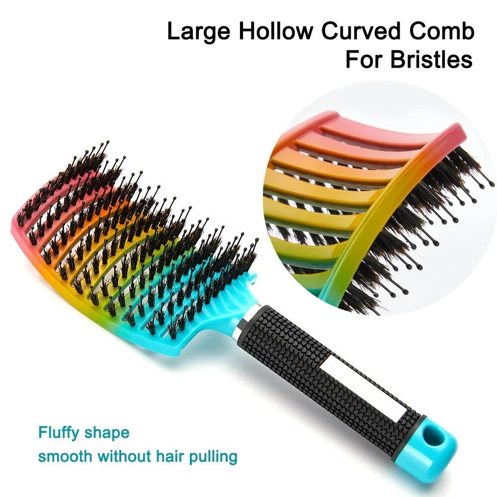 Hair Scalp Massage Comb Hairbrush Relief Stress Men Women Wet Curly Detangle Hair Brush For Salon Hairdressing Styling Hair Care
Hair Scalp Massage Comb Hairbrush Relief Stress Men Women Wet Curly Detangle Hair Brush For Salon Hairdressing Styling Hair Care