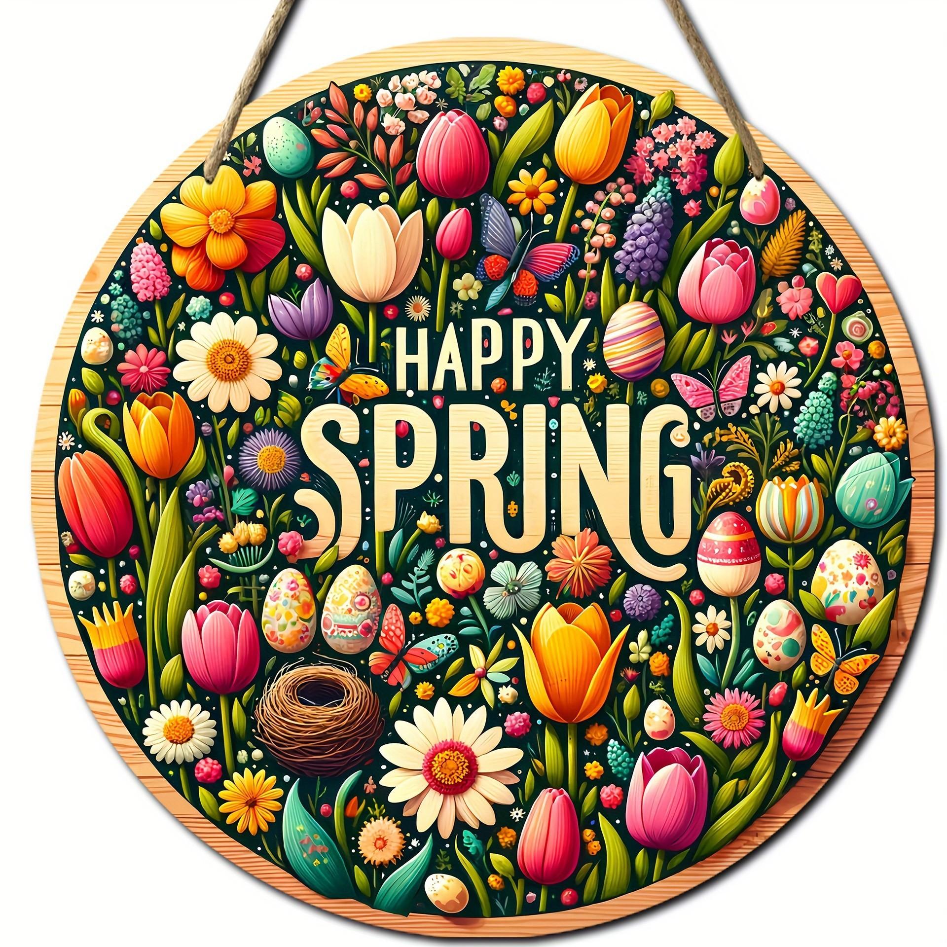 1pc Welcome Spring Acrylic Window Wall Hanging Ornament With Chain And Hook Suncatcher Window Panel Sun Catcher For Decor Diameter 20
1pc Welcome Spring Acrylic Window Wall Hanging Ornament With Chain And Hook Suncatcher Window Panel Sun Catcher For Decor Diameter 20