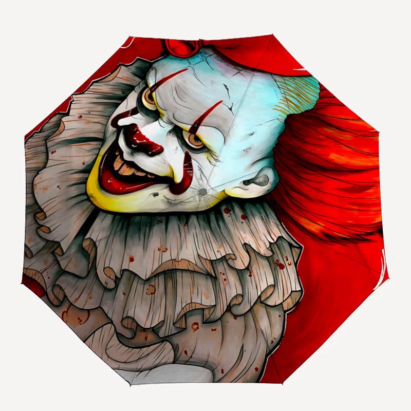 1pc Clown Horror IT 8-Ribs Sturdy Frame, Automatic Open/Close, Durable & Colorful Ideal for Beach, Travel, And All Seasons, 10231
1pc Clown Horror IT 8-Ribs Sturdy Frame, Automatic Open/Close, Durable & Colorful Ideal for Beach, Travel, And All Seasons, 10231