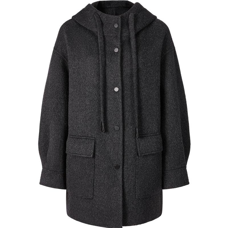 Jiu Zi Annaco College Style Hooded Wool Blend Coat M
Jiu Zi Annaco College Style Hooded Wool Blend Coat M
