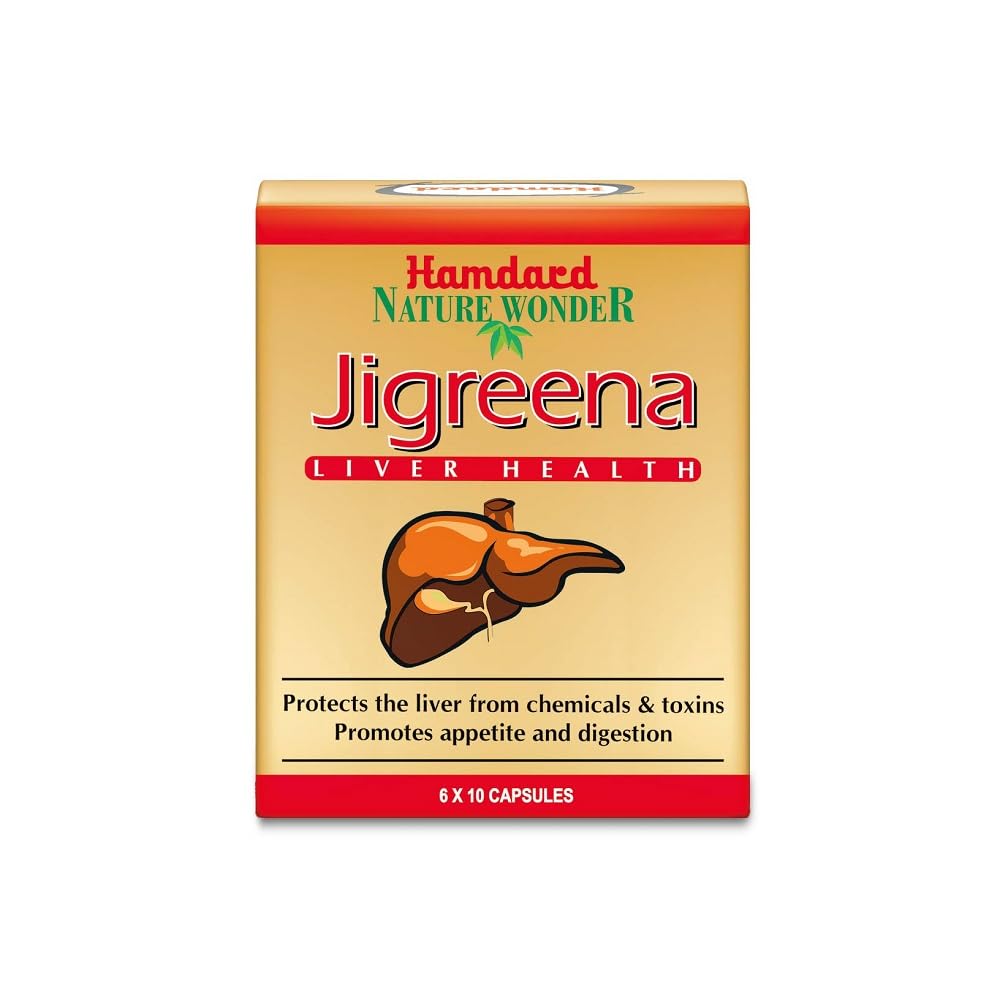 Hamdard Jigreena Capsules 60 Caps X Pack of 2 | Herbal Liver Support & Digestion Aid | Natural Unani Supplement
Hamdard Jigreena Capsules 60 Caps X Pack of 2 | Herbal Liver Support & Digestion Aid | Natural Unani Supplement