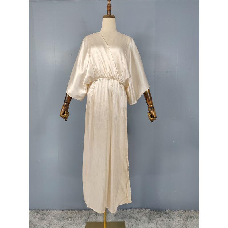 Заказ внешней торговли Высокая текстура товара H Дом Новое Гладкий сатин Эластичная талия Рукав «летучая мышь» Облегающее талию Белое платье Длинное платье Champagne L
Заказ внешней торговли Высокая текстура товара H Дом Новое Гладкий сатин Эластичная талия Рукав «летучая мышь» Облегающее талию Белое платье Длинное платье Champagne L