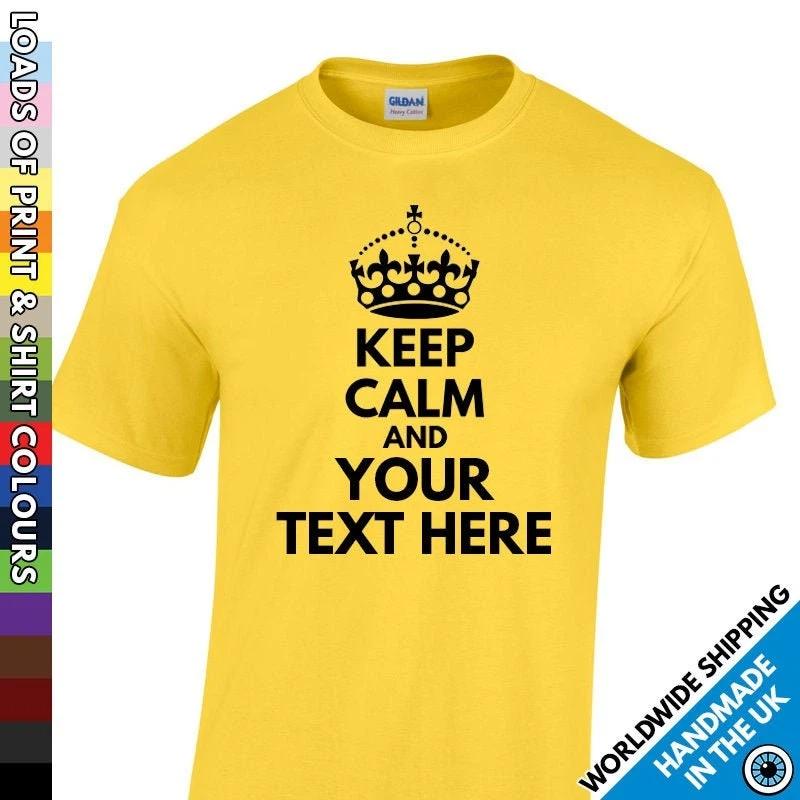 Mens Custom Keep Calm Printed T Shirt - Any Name or Text Personalised Tshirt - Personalized Work Stag Night Party T-Shirt Funny Gift Present 4XL жовтий
Mens Custom Keep Calm Printed T Shirt - Any Name or Text Personalised Tshirt - Personalized Work Stag Night Party T-Shirt Funny Gift Present 4XL жовтий