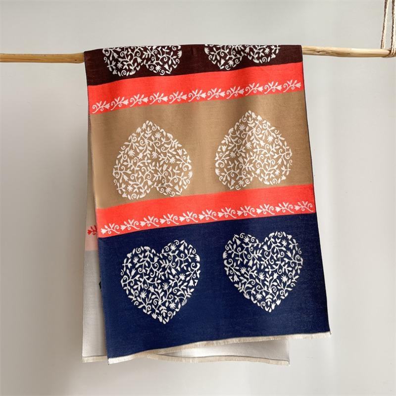 New versatile color matching love thickened imitation cashmere scarf sweet shawl air-conditioned room thermal blanket outside women 185x65cm
New versatile color matching love thickened imitation cashmere scarf sweet shawl air-conditioned room thermal blanket outside women 185x65cm
