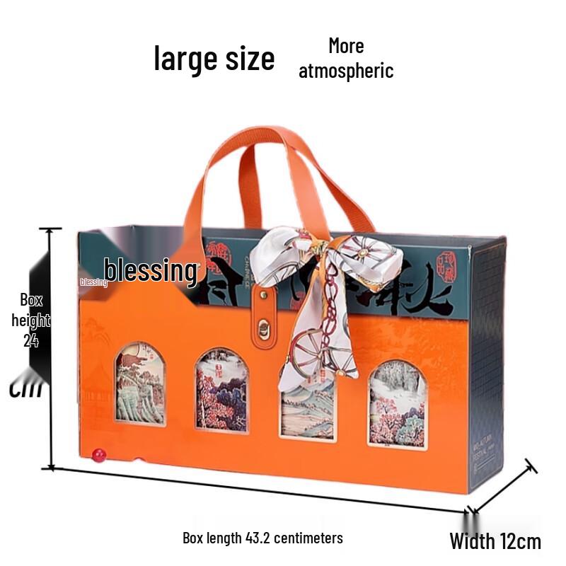 Mid-Autumn Festival Mooncake Gift Box with Silk Scarf
Mid-Autumn Festival Mooncake Gift Box with Silk Scarf