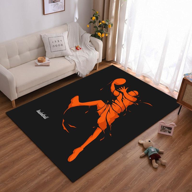 Basketball Player Silhouette Carpet, Orange on Black, Modern Style Suitable for use as an anti-slip for living room bedroom sofas 40x60cm( 15x23in )
Basketball Player Silhouette Carpet, Orange on Black, Modern Style Suitable for use as an anti-slip for living room bedroom sofas 40x60cm( 15x23in )