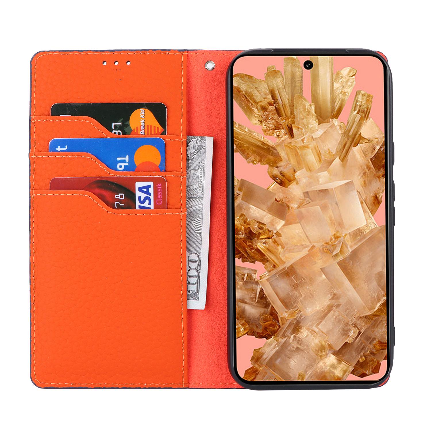 For Google Pixel 8a Genuine Cow Leather Case Litchi Texture Phone Wallet with Strap Red
For Google Pixel 8a Genuine Cow Leather Case Litchi Texture Phone Wallet with Strap Red