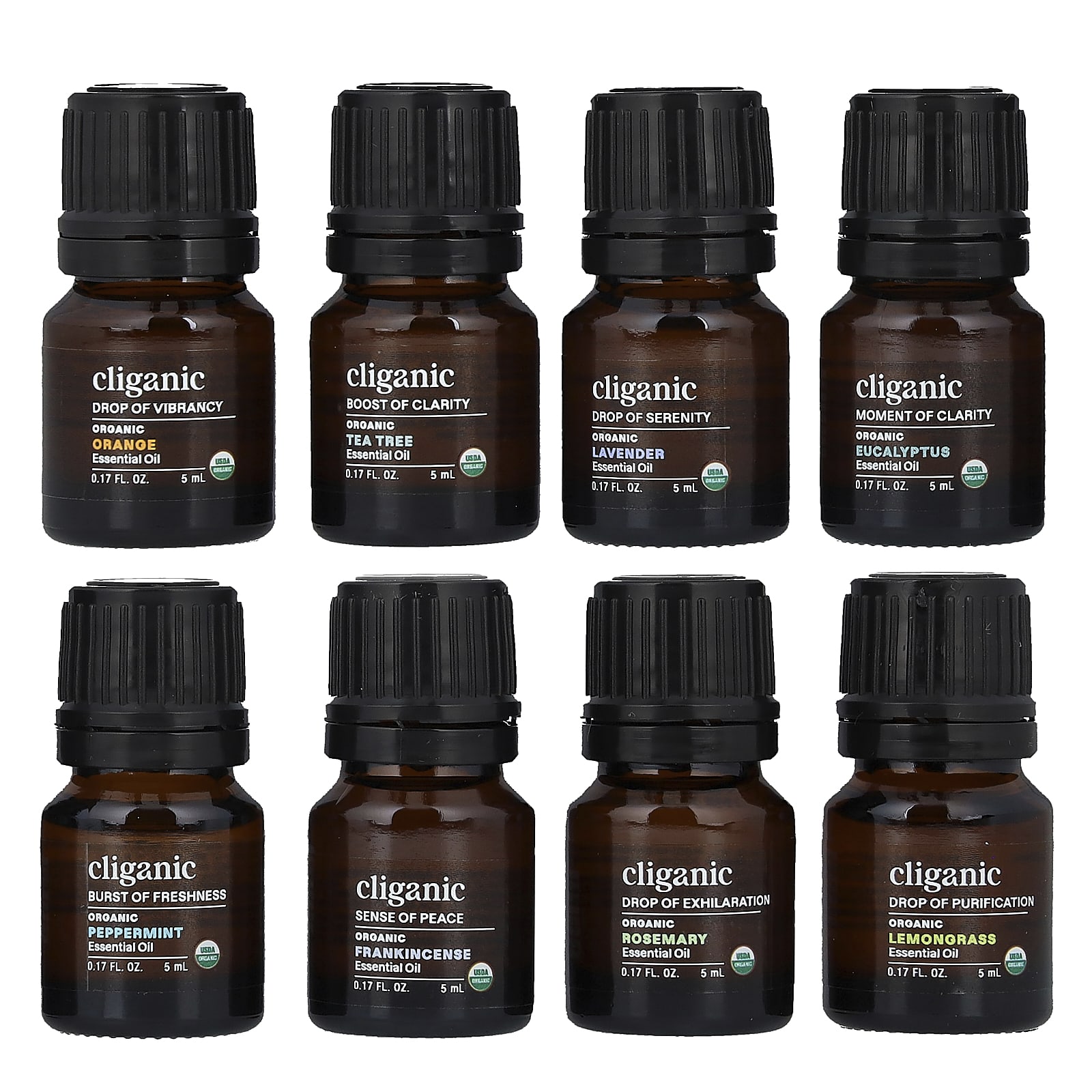 Iconics, Essential Oil Aromatherapy Set, Set of 8, 5 Ml (0.17 Fl Oz) Each 
Iconics, Essential Oil Aromatherapy Set, Set of 8, 5 Ml (0.17 Fl Oz) Each