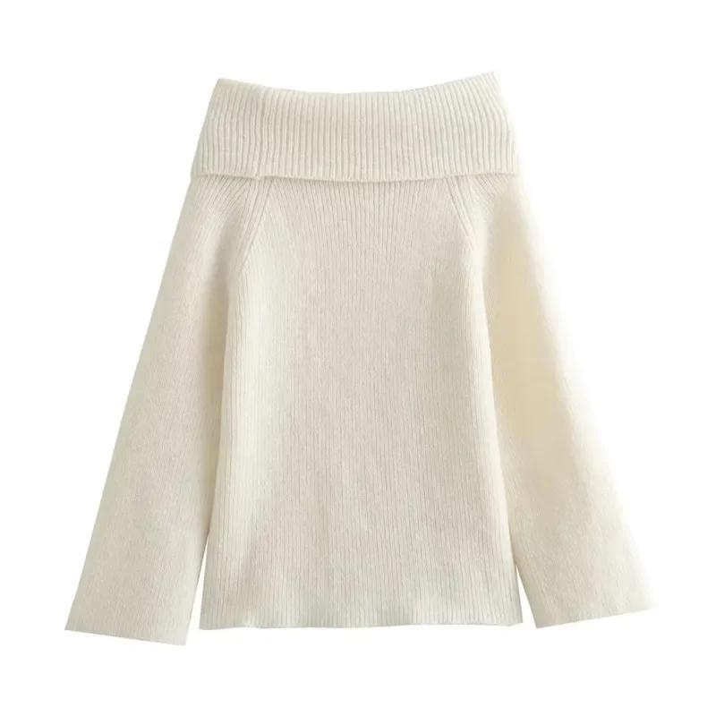 Женский вязаный свитер с открытыми плечами, весенний, свободный, с длинным рукавом, с разрезом, воротником, женский пуловер L белый
Женский вязаный свитер с открытыми плечами, весенний, свободный, с длинным рукавом, с разрезом, воротником, женский пуловер L белый