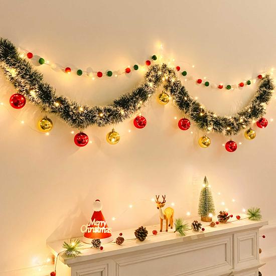 Christmas Tree Tinsel Garland and Ornaments for Bars, Kindergartens, and Shops
Christmas Tree Tinsel Garland and Ornaments for Bars, Kindergartens, and Shops