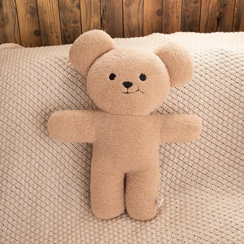 Милая мультяшная плюшевая игрушка медведь с кривым ртом для девочки, подарок на день рождения ребенка, праздник