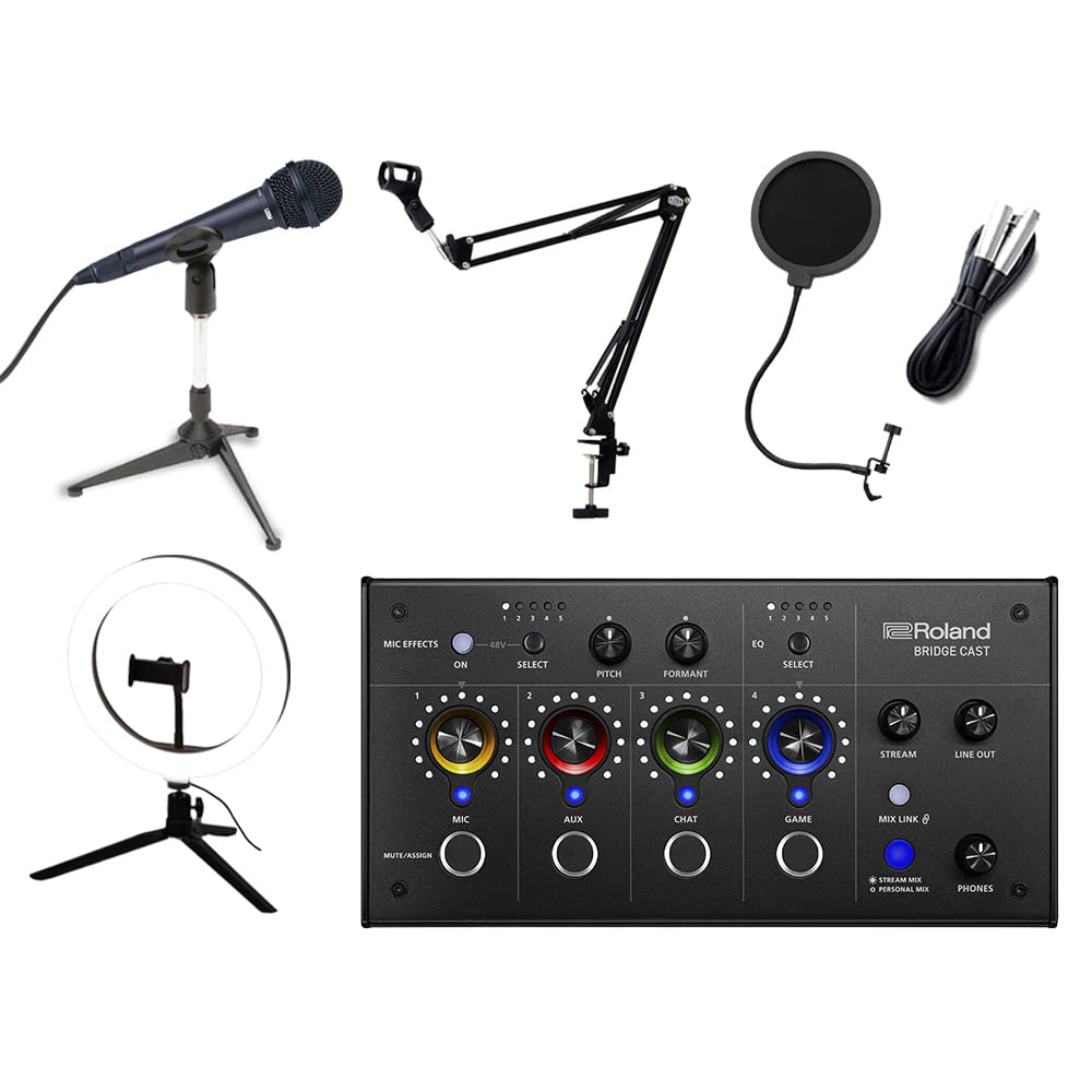 Roland BRIDGECAST Easy Microphone Light Set PS5 Windows 10 11 Mac iPhone Compatible Audio Mixer for Game Distribution Roland + +
Roland BRIDGECAST Easy Microphone Light Set PS5 Windows 10 11 Mac iPhone Compatible Audio Mixer for Game Distribution Roland + +