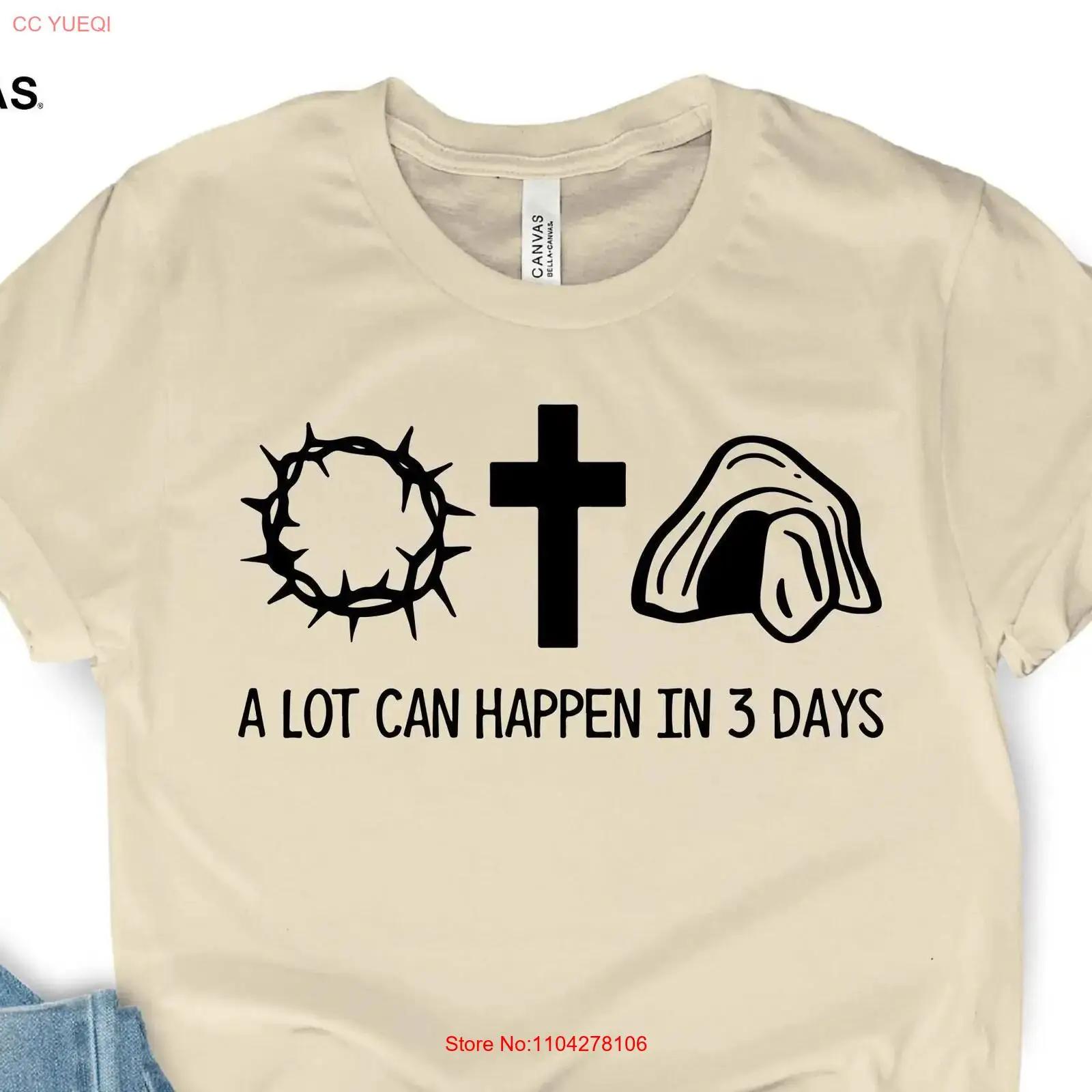 A Lot Can Happen In 3 Days T Shirt Retro Easter Day Jesus Good Friday He is Risen vintage Washed homme Top For Everyday Wear 5XL різнокольоровий
A Lot Can Happen In 3 Days T Shirt Retro Easter Day Jesus Good Friday He is Risen vintage Washed homme Top For Everyday Wear 5XL різнокольоровий