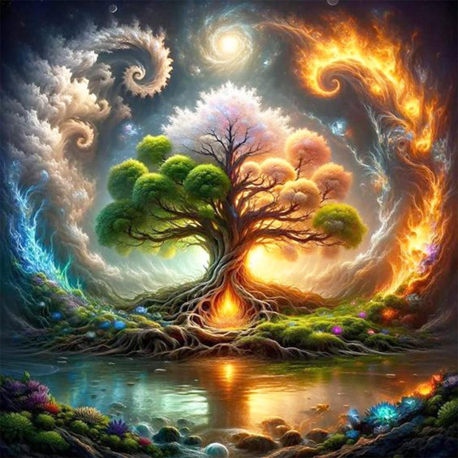 5D DIY Full Round Drill Diamond Painting Colorful Tree Kit Home Decor Art Craft
5D DIY Full Round Drill Diamond Painting Colorful Tree Kit Home Decor Art Craft