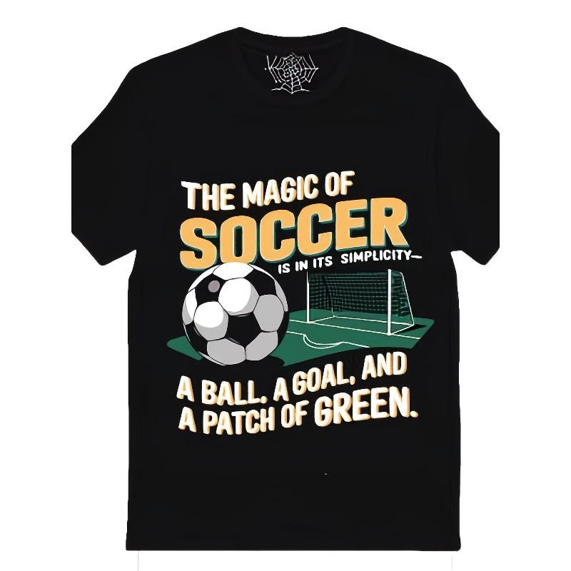 European sizes Men s Soccer-Themed T-Shirt - Funny Magic of Soccer Graphic Tee with Short Sleeve Round Neck, Comfortable Casual Fit 4XL чорний
European sizes Men s Soccer-Themed T-Shirt - Funny Magic of Soccer Graphic Tee with Short Sleeve Round Neck, Comfortable Casual Fit 4XL чорний