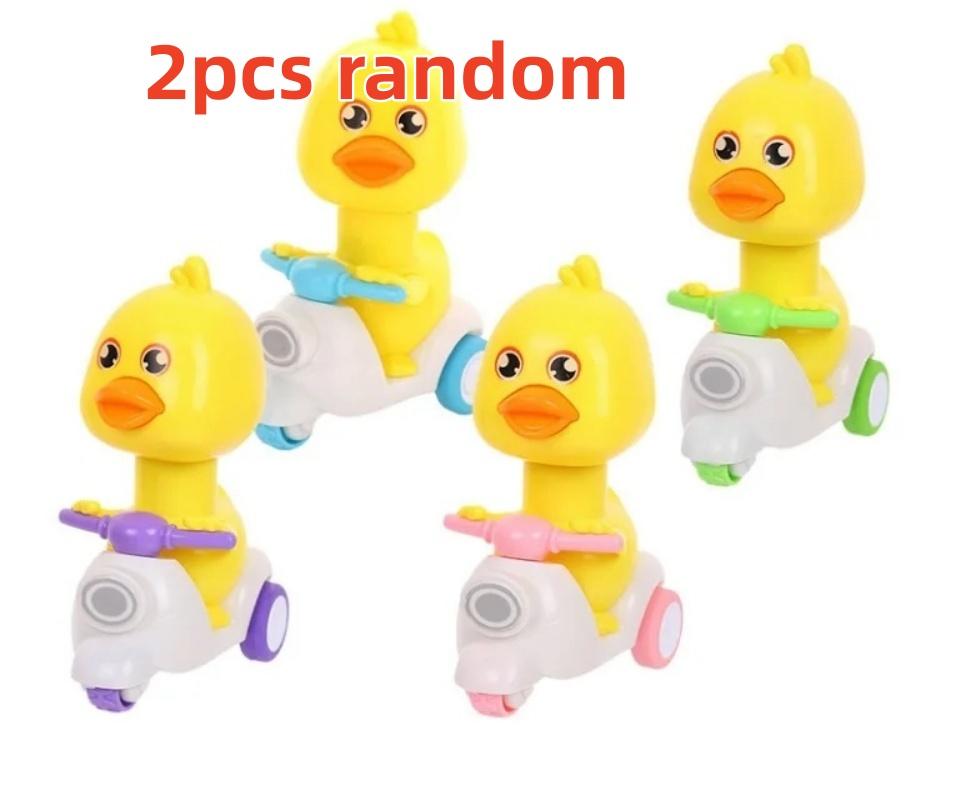 2pcs Manual Press Head Free Rotation Cute Duck Press Bike Motorcycle Anti-Collision And Anti Fall Baby Toy Children s Mini Car
2pcs Manual Press Head Free Rotation Cute Duck Press Bike Motorcycle Anti-Collision And Anti Fall Baby Toy Children s Mini Car