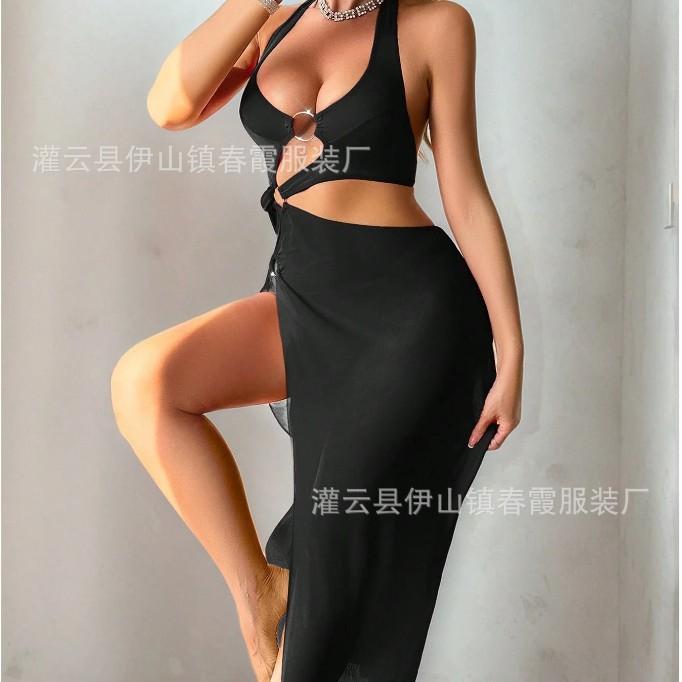 Europe and the United States hot-selling new lingerie premium solid color straps split sexy bikini beach swimsuit S чёрный
Europe and the United States hot-selling new lingerie premium solid color straps split sexy bikini beach swimsuit S чёрный