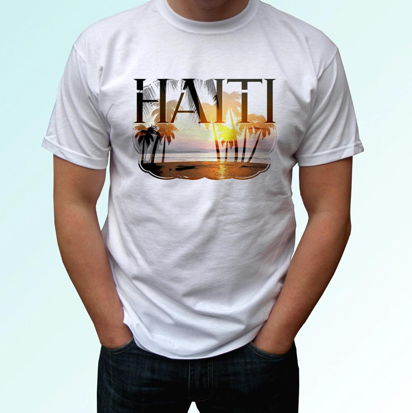 Haiti holiday - white kids boys T-Shirt top palm design - s s kids & baby sizes 150
Haiti holiday - white kids boys T-Shirt top palm design - s s kids & baby sizes 150