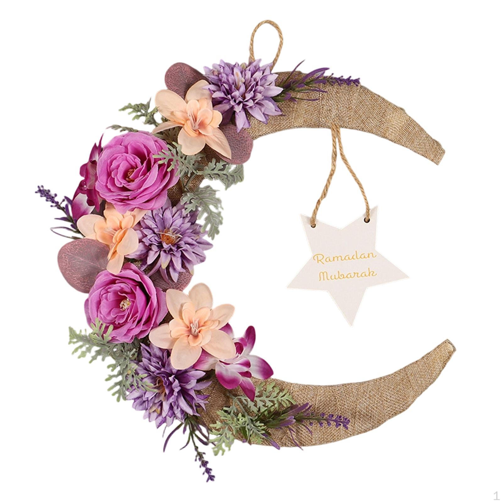 Eid Ramadan Mubarak Wreath Artificial Flower Door Decoration for Party S
Eid Ramadan Mubarak Wreath Artificial Flower Door Decoration for Party S