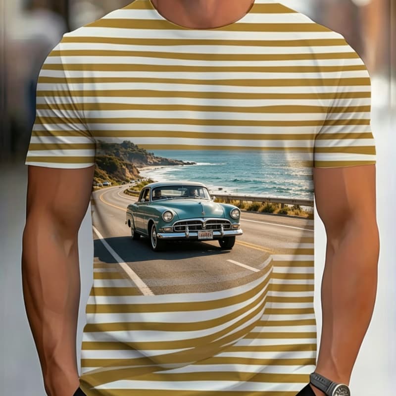 Men s Fashion 3D Printed Men s T-Shirt Round Neck Short Sleeve Trendy Street Wear XL
Men s Fashion 3D Printed Men s T-Shirt Round Neck Short Sleeve Trendy Street Wear XL