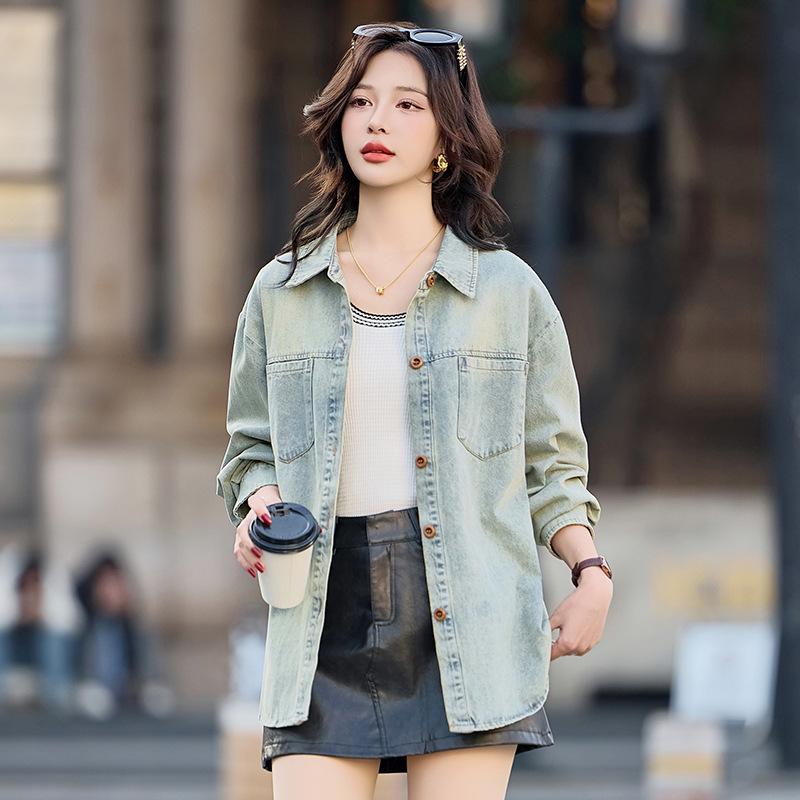 Women s Spring 2025 Loose Fit Denim Jacket - Long Sleeve Casual Korean Style Y2509 L for 110-120 jin
Women s Spring 2025 Loose Fit Denim Jacket - Long Sleeve Casual Korean Style Y2509 L for 110-120 jin