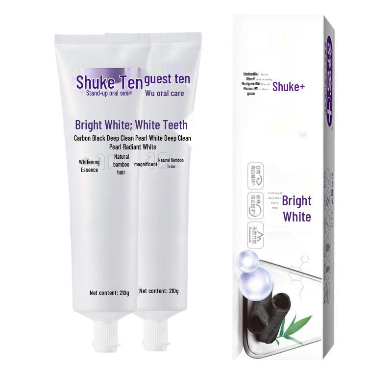 Shuke Bright White Toothpaste with Bamboo Charcoal & Natural Pearl
Shuke Bright White Toothpaste with Bamboo Charcoal & Natural Pearl