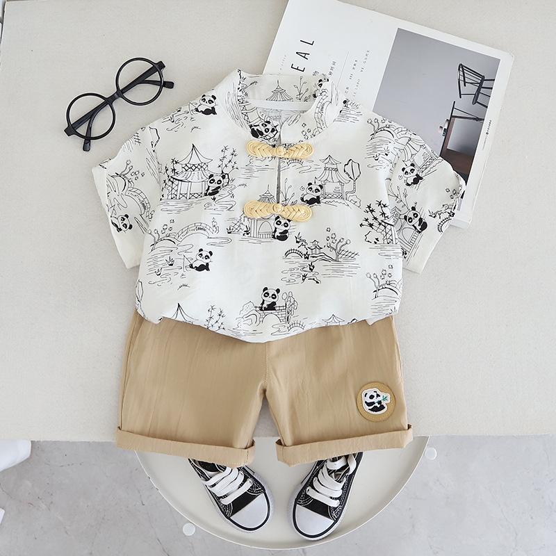 Summer antique style set, casual cartoon short sleeved shorts two-piece set, thin men s baby pullover set 80cm чорний
Summer antique style set, casual cartoon short sleeved shorts two-piece set, thin men s baby pullover set 80cm чорний