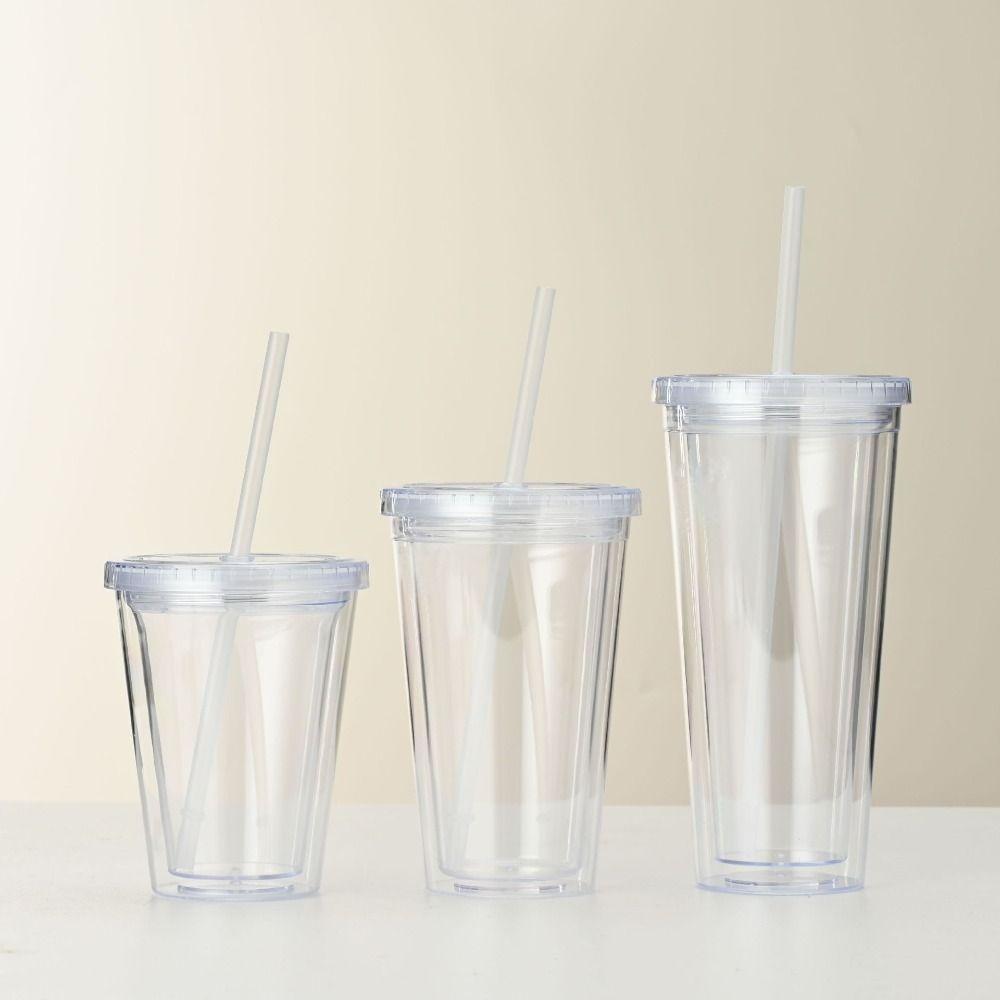 350/450/650ml Water Bottle with Lid and Straw Iced Coffee Cup Smoothie Cup Clear Tumbler Milk 450ml
350/450/650ml Water Bottle with Lid and Straw Iced Coffee Cup Smoothie Cup Clear Tumbler Milk 450ml