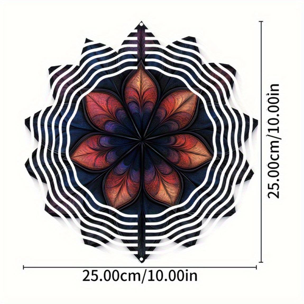 10 Inch Hanging Wind Spinner with 360 Degree Hook for Balcony Garden Decor Spring Summer Outdoor DecorationMetal Wind Chimes for Home Decor 01A
10 Inch Hanging Wind Spinner with 360 Degree Hook for Balcony Garden Decor Spring Summer Outdoor DecorationMetal Wind Chimes for Home Decor 01A