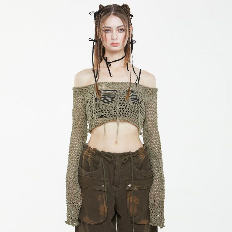 Mesh Hollow out Knitting Fall Slim Fit Long Sleeves Blouse
Mesh Hollow out Knitting Fall Slim Fit Long Sleeves Blouse