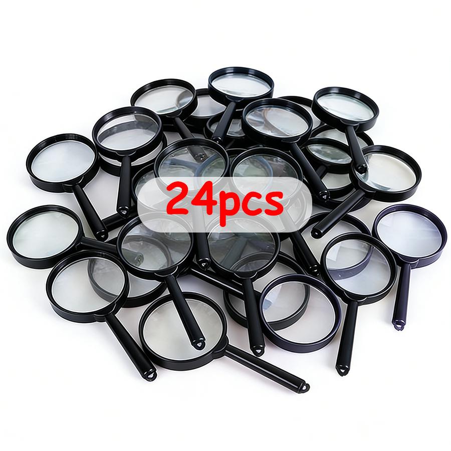 24/48pcs Plastic Handheld Black Magnifying Glasses Lightweight Reading Magnifier for Office, Document Review & Daily Use
24/48pcs Plastic Handheld Black Magnifying Glasses Lightweight Reading Magnifier for Office, Document Review & Daily Use