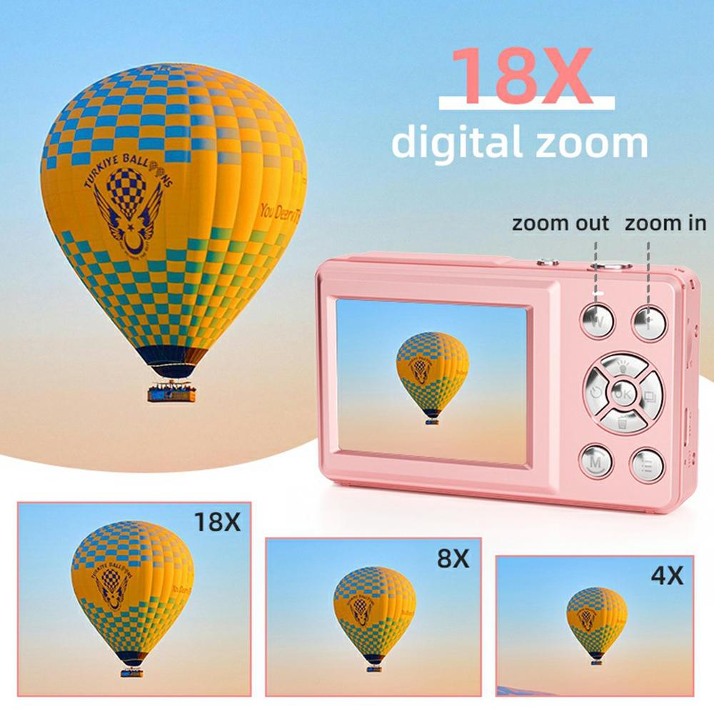 FC002 2.4 Inch IPS Screen 64MP Auto Focus Digital Camera 18X Zoom CCD Video Camera,with 32G TF Card+Card Reader Pink
FC002 2.4 Inch IPS Screen 64MP Auto Focus Digital Camera 18X Zoom CCD Video Camera,with 32G TF Card+Card Reader Pink