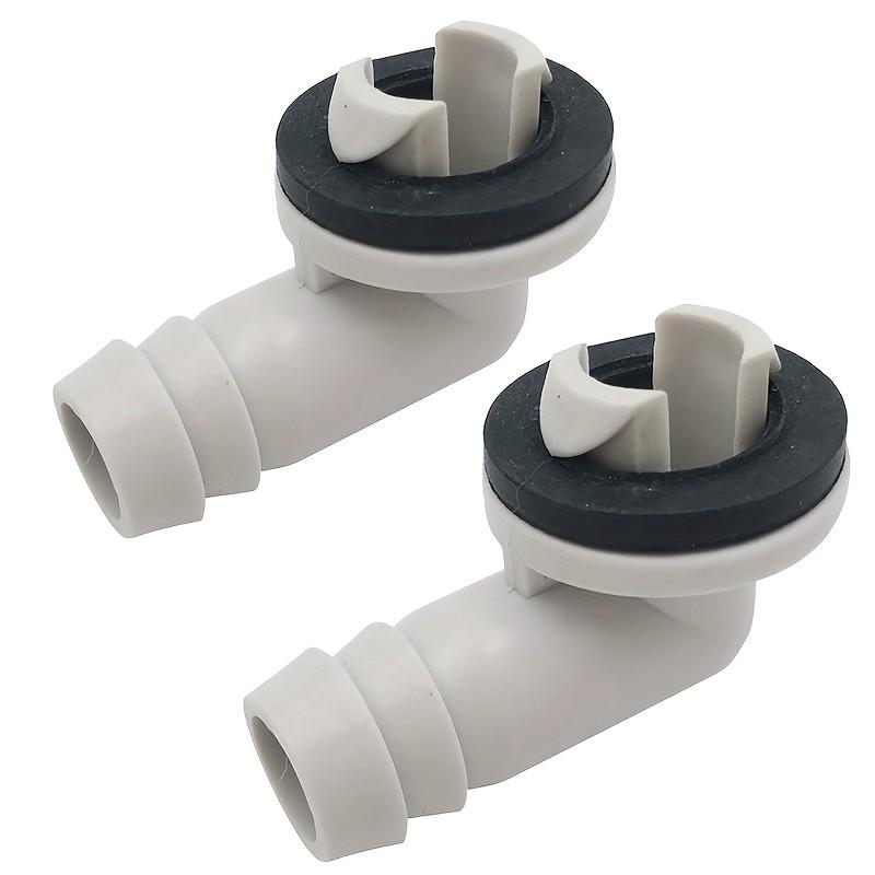 2pcs AC Drain Hose Elbow Fittings – Plastic with Rubber Seal for Split Air Conditioner
2pcs AC Drain Hose Elbow Fittings – Plastic with Rubber Seal for Split Air Conditioner