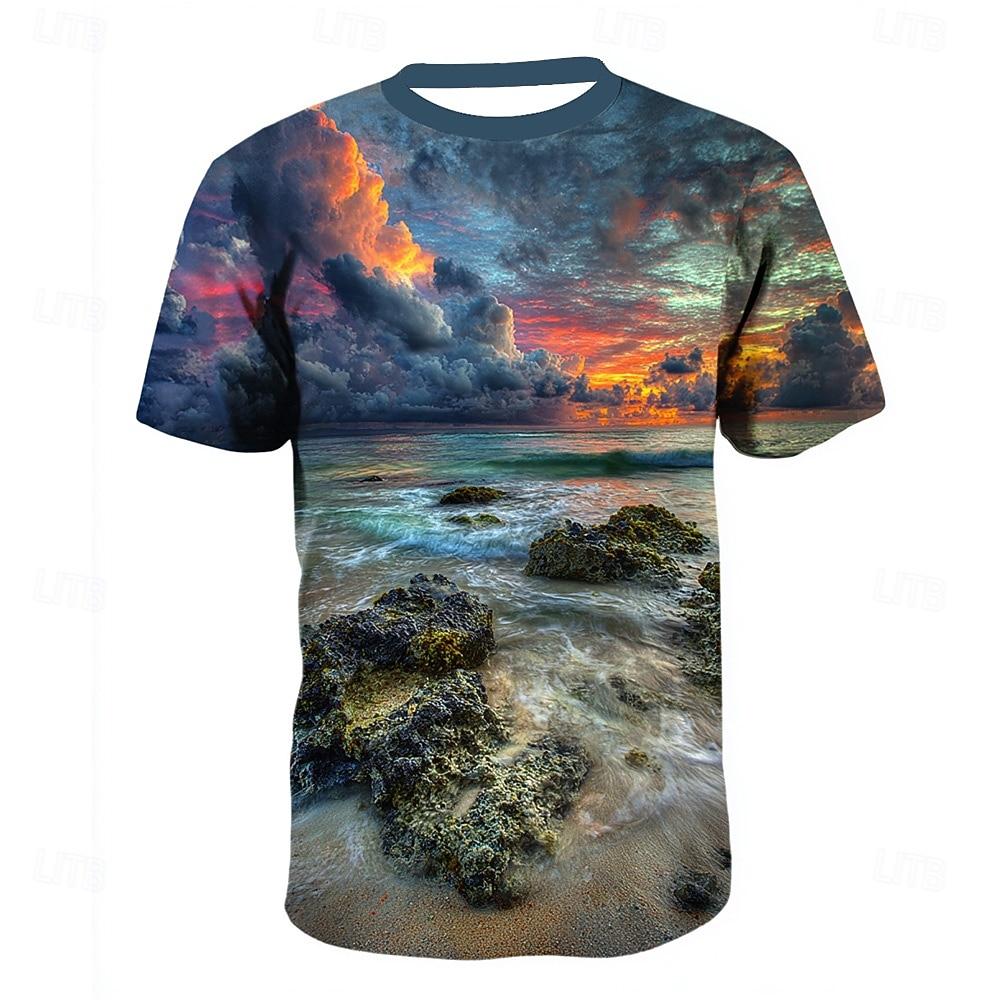 Men s Optical Illusion Ocean T Shirt Short Sleeve T shirt 3D Print Crew Neck Shirt Exaggerated Designer Party Street Casual Green 1 S
Men s Optical Illusion Ocean T Shirt Short Sleeve T shirt 3D Print Crew Neck Shirt Exaggerated Designer Party Street Casual Green 1 S