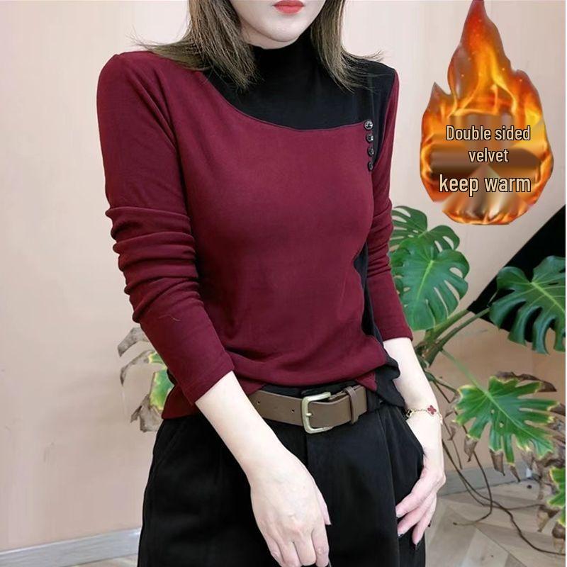 New Autumn/Winter Velvet Color Block Loose Korean Style Long Sleeve Top L вино красного
New Autumn/Winter Velvet Color Block Loose Korean Style Long Sleeve Top L вино красного