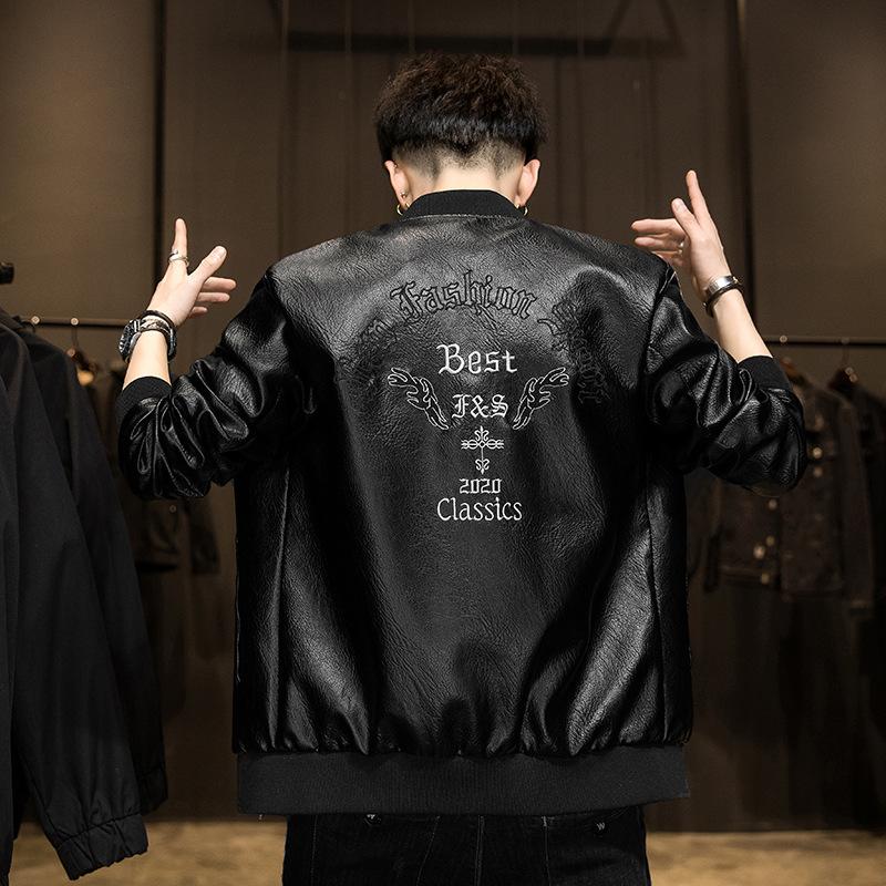 Мужская повседневная кожаная куртка с воротником-стойкой на молнии XXXL чёрный
Мужская повседневная кожаная куртка с воротником-стойкой на молнии XXXL чёрный