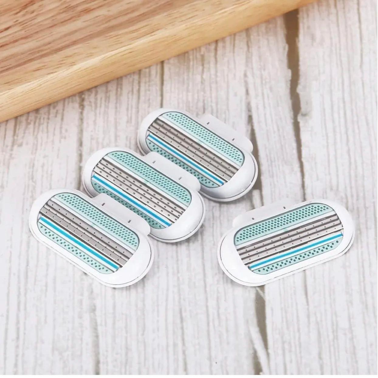 4Pcs Women s 3-layer Safety Razor Blade for Facial/Leg/Armpit/Bikini Line Beauty Hair Removal Shaver
4Pcs Women s 3-layer Safety Razor Blade for Facial/Leg/Armpit/Bikini Line Beauty Hair Removal Shaver