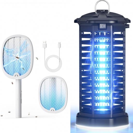 YISSVIC Bug Zapper, водонепроницаемая и электрическая мухобойка для улицы и помещения, 4000 В, для дома, патио, офиса, двора
YISSVIC Bug Zapper, водонепроницаемая и электрическая мухобойка для улицы и помещения, 4000 В, для дома, патио, офиса, двора