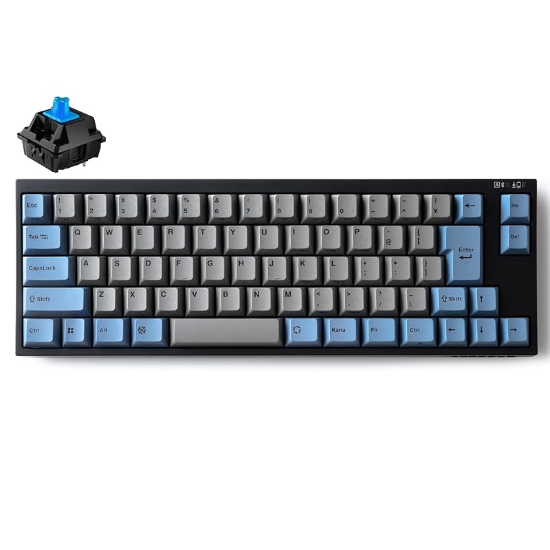 LEOPOLD FC660MBT GRAYBLUE Bluetooth/USB-C Japanese sequence Kana nothing Compact with arrow keys 65% 70 keys Switch hot-swappable Windows/macOS AAA
LEOPOLD FC660MBT GRAYBLUE Bluetooth/USB-C Japanese sequence Kana nothing Compact with arrow keys 65% 70 keys Switch hot-swappable Windows/macOS AAA