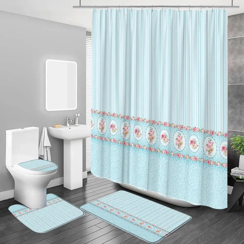 1/4 Pcs Cute Bow Shower Curtain Set Modern Simple Plaid Love Heart European Lace Bathroom Decor Toilet Cover Carpet With Hooks W150xH180cm
1/4 Pcs Cute Bow Shower Curtain Set Modern Simple Plaid Love Heart European Lace Bathroom Decor Toilet Cover Carpet With Hooks W150xH180cm