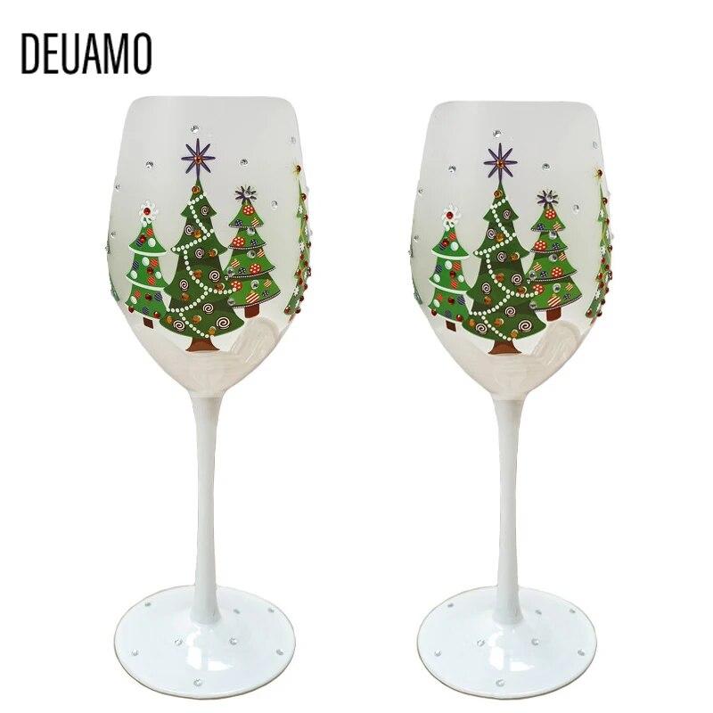 Christmas Wine Glass Hand-Painted Crystal Goblet Champagne Whiskey Cups Creative Party Bar Drinkware Christmas Gift
Christmas Wine Glass Hand-Painted Crystal Goblet Champagne Whiskey Cups Creative Party Bar Drinkware Christmas Gift