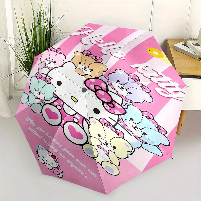 Hello Kitty,Teddy Bears Automatic Folding Umbrella-Simple 8-Rib Design, Bright Cartoon Pattern, Durable Iron Frame, Suitable For Travel, Out
Hello Kitty,Teddy Bears Automatic Folding Umbrella-Simple 8-Rib Design, Bright Cartoon Pattern, Durable Iron Frame, Suitable For Travel, Out
